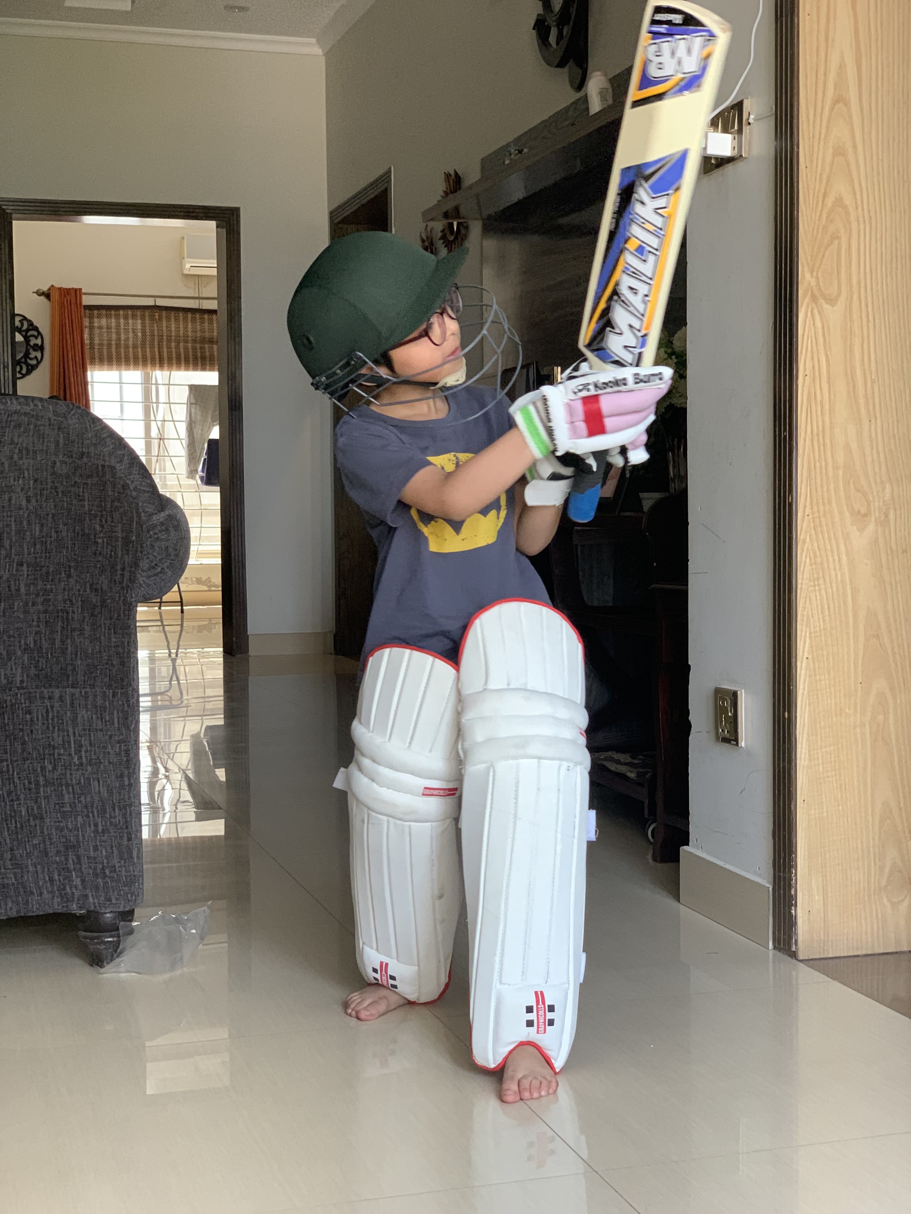 Cricket gear in action